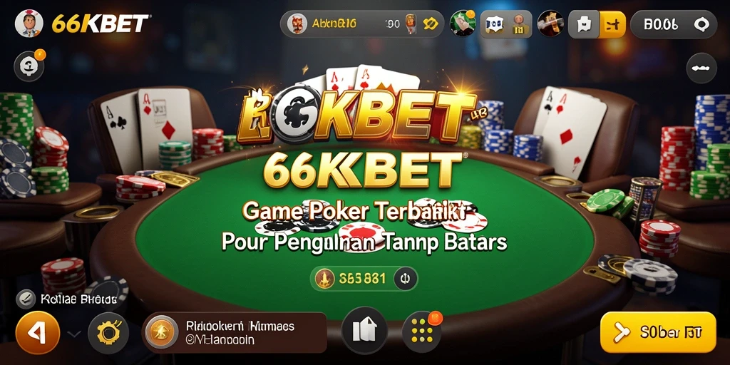 Tampilan gameplay Poker yang menarik di 66KBET.