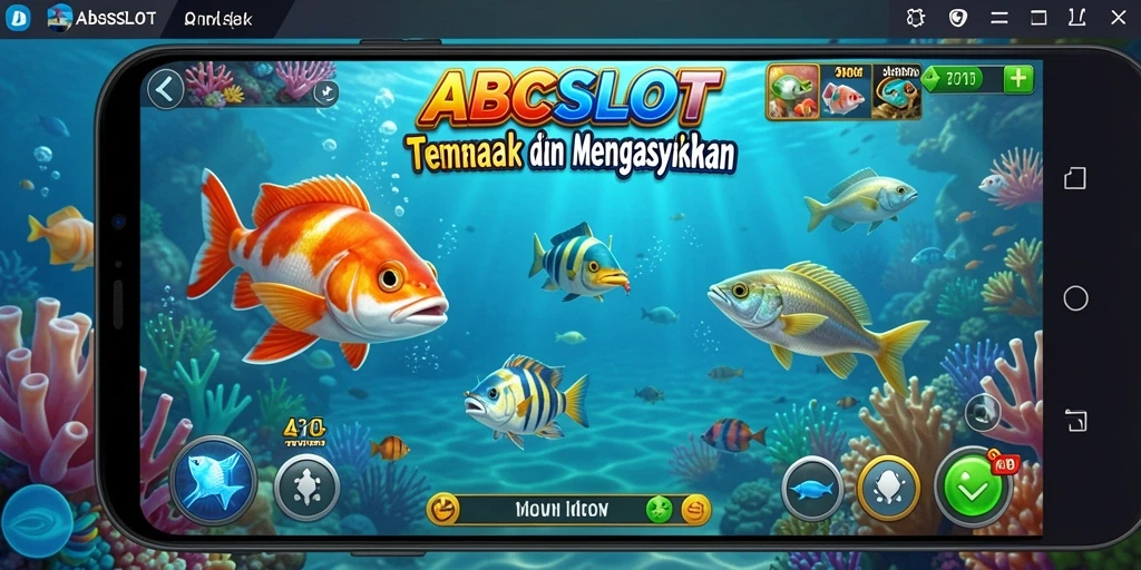 Tampilan gameplay seru Tembak Ikan di ABCSLOT.