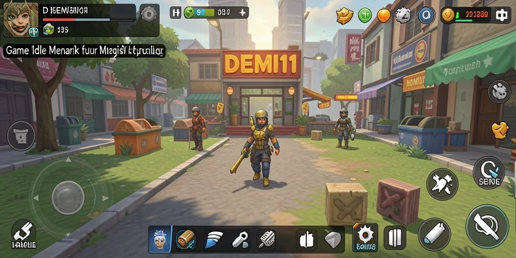 Tampilan screenshot DEMI11 menampilkan gameplay Idle yang menarik dan interaktif.