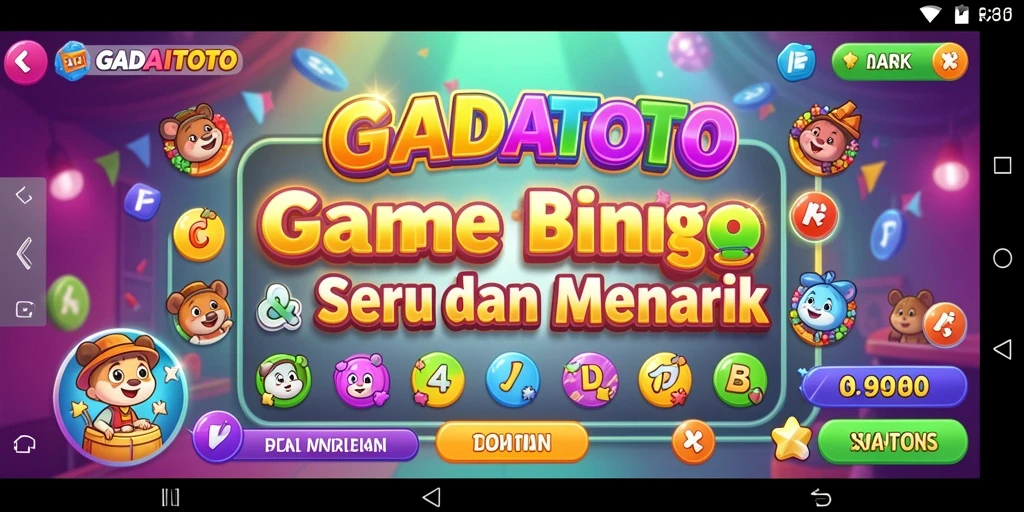 Screenshot gameplay Bingo GADAITOTO yang menarik dan seru.