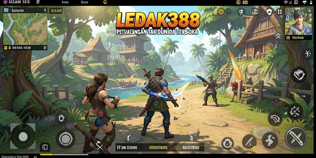 Tampilan menakjubkan dari dunia terbuka LEDAK388.