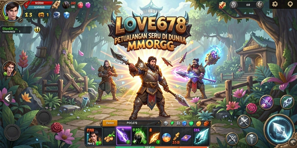 Tampilan gameplay menarik dan seru dari LOVE678 MMORPG.