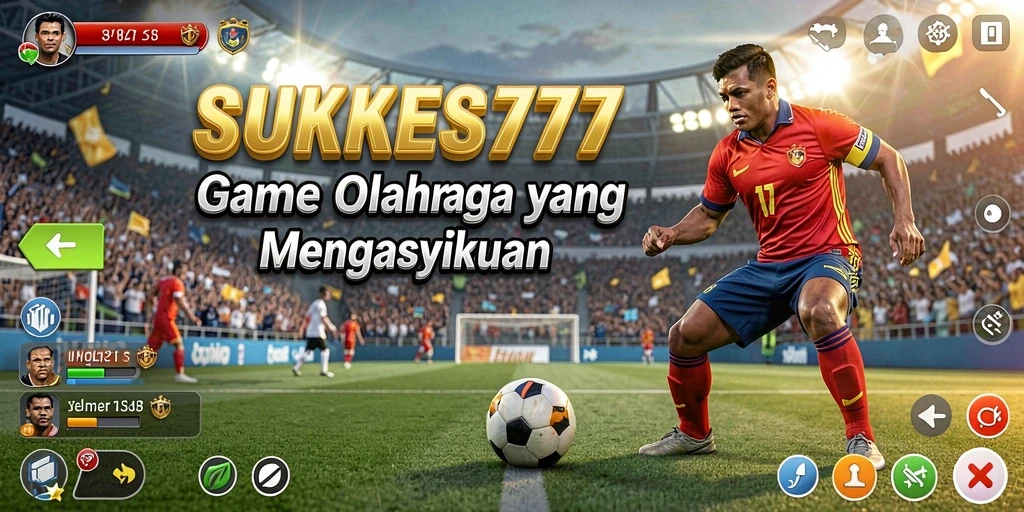 Tampilan gameplay mendebarkan dari SUKSES777 yang menampilkan aksi olahraga.