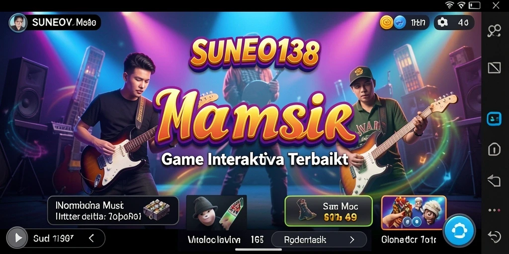 Screenshot SUNEO138 menampilkan momen seru bermain musik.