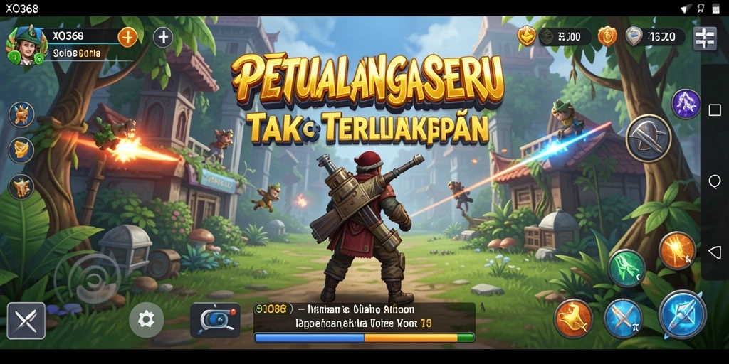 Tampilan gameplay seru dalam dunia petualangan XO368.